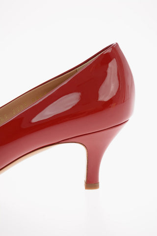 Patent Leather FIORE Pumps with Bow 5 Cm