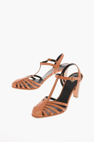 Leather T-Strap Sandals 9.5cm