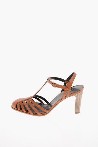 Leather T-Strap Sandals 9.5cm