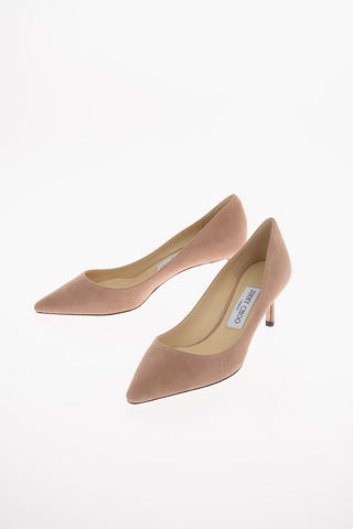 Suede ROMY Pumps with Kitten Heel 6 Cm
