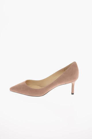 Suede ROMY Pumps with Kitten Heel 6 Cm