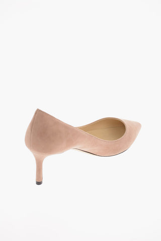 Suede ROMY Pumps with Kitten Heel 6 Cm