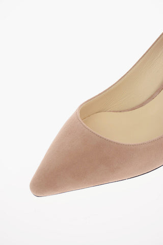 Suede ROMY Pumps with Kitten Heel 6 Cm