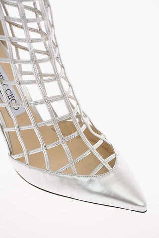 Metallic Leather SHELDON Gladiator Sandals with Stiletto Heel 10 Cm