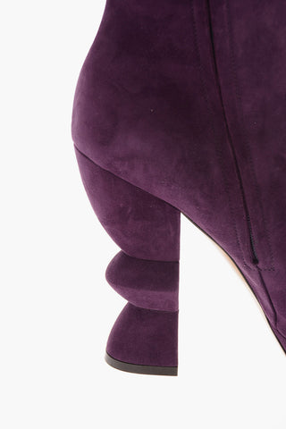 Stivaletti CALLA Platform in Suede con Chiusura Zip 10.5 Cm