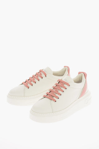 Leather SENISE Sneakers with Platform 2 Cm