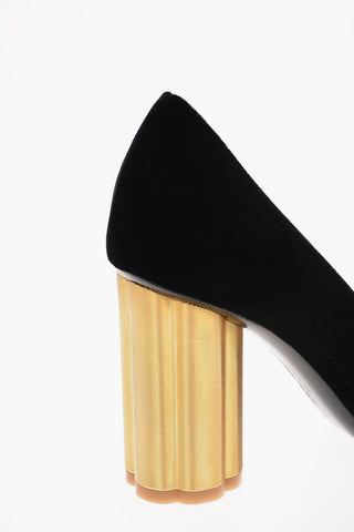 Pumps LUCCA 85V in Velluto con Tacco Gioiello 8 Cm
