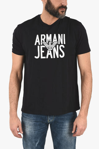 ARMANI JEANS Logo Print Jersey T-shirt