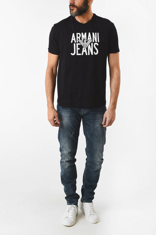 ARMANI JEANS Logo Print Jersey T-shirt