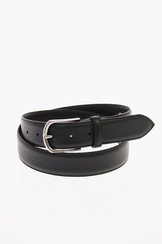 Textured Leather Belt 35mm