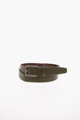 CC COLLECTION Textured Leather Slim Belt
