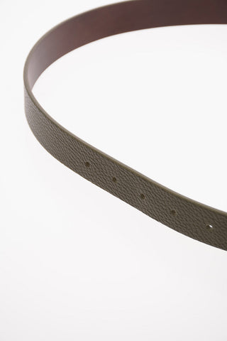 CC COLLECTION Textured Leather Slim Belt