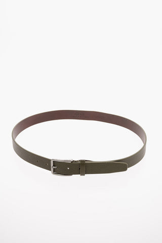 CC COLLECTION Textured Leather Slim Belt