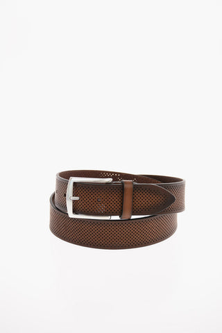 Perforated Leather Belt 40mm