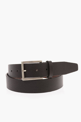 ID Textured Leather Belt 35mm