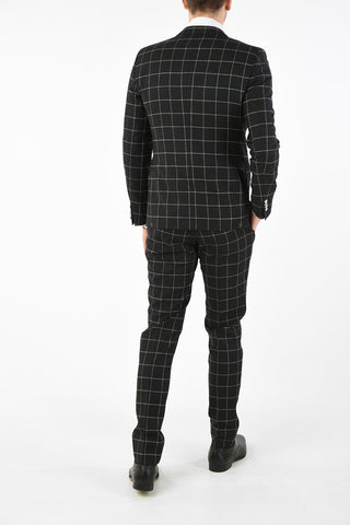 CC COLLECTION RESET check virgin wool suit