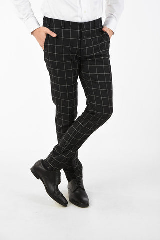 CC COLLECTION RESET check virgin wool suit