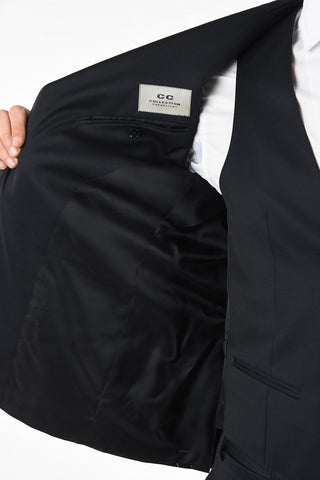 CC COLLECTION CERIMONIA RESET virgin wool 3 piece waistcoat suit