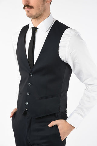 CC COLLECTION CERIMONIA RESET virgin wool 3 piece waistcoat suit