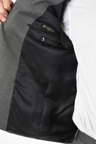virgin wool drop 7 short 2-button suit
