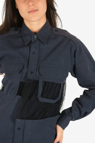 MM1 Camicia con Dettaglio Sheer