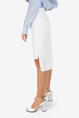 MM0 Side Zip Closure Asymmetric Skirt