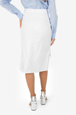 MM0 Side Zip Closure Asymmetric Skirt