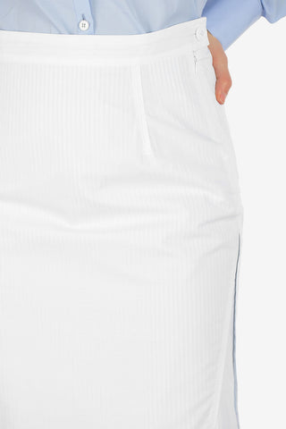 MM0 Side Zip Closure Asymmetric Skirt