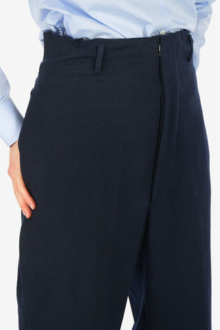 MM0 Low-Waist Wool Baggy Pants