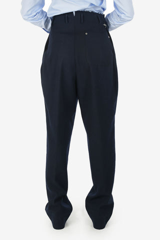 MM0 Low-Waist Wool Baggy Pants