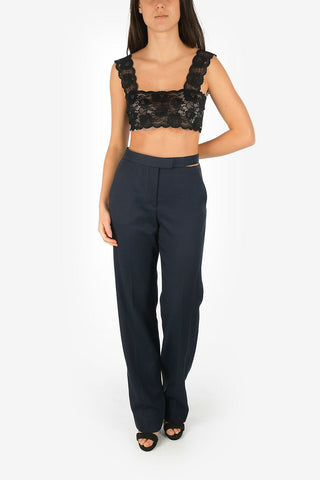MM6 Macrame Lace Crop Top