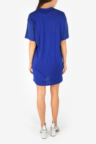 MM1 Plunging Neckline Knit Mini Dress