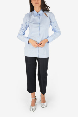 MM1 Open Back Cold Shoulder Shirt