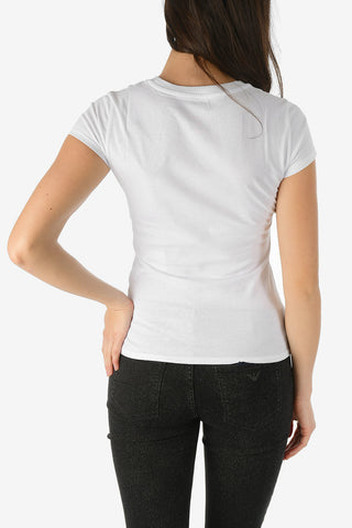 ARMANI EXCHANGE T-shirt con Logo in Paillettes