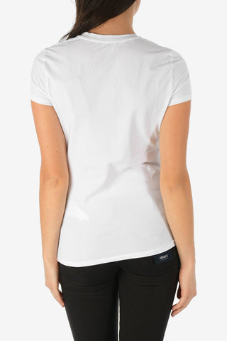 ARMANI EXCHANGE V-Neck Sequin Embroidery T-shirt