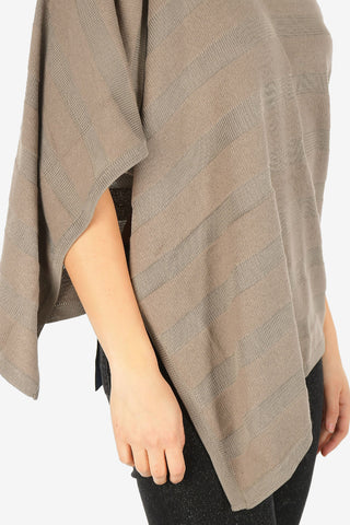 ARMANI JEANS One Shoulder Asymmetrical Cape Overcoat