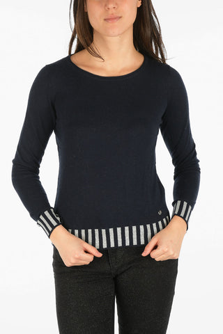 ARMANI JEANS Light Sweater with Striped Details