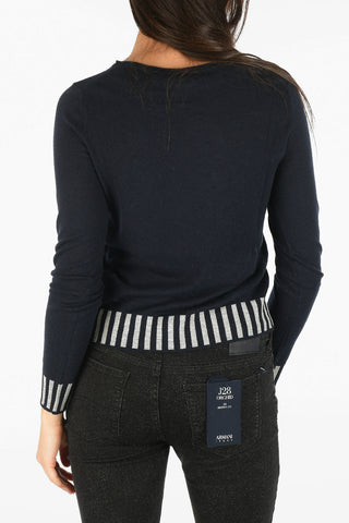 ARMANI JEANS Light Sweater with Striped Details