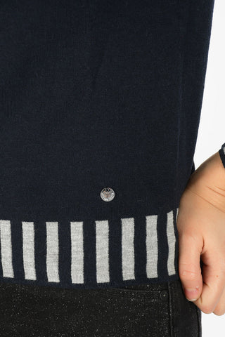 ARMANI JEANS Light Sweater with Striped Details