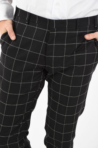 CC COLLECTION RESET check virgin wool suit