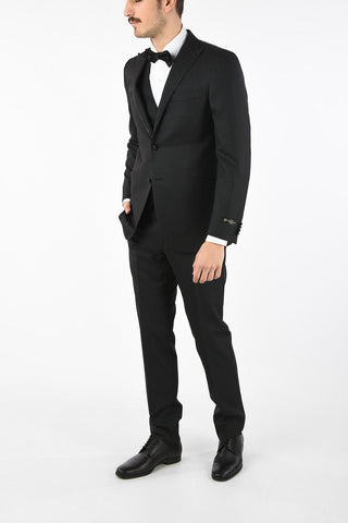abito tre pezzi con gilet CERIMONIA LEADER con strass