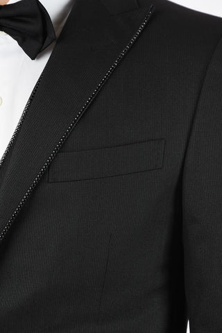 abito tre pezzi con gilet CERIMONIA LEADER con strass