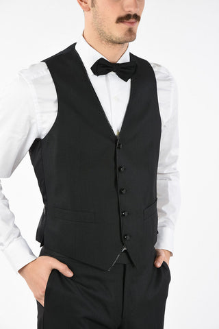 abito tre pezzi con gilet CERIMONIA LEADER con strass
