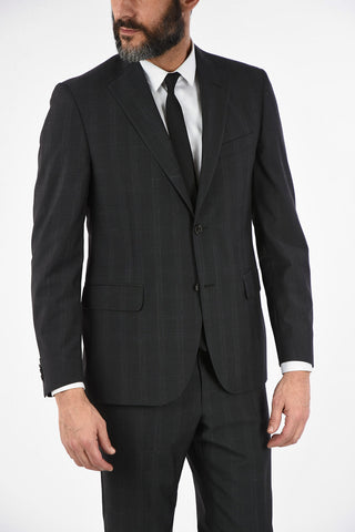 CC COLLECTION RIGHT plaid virgin wool suit