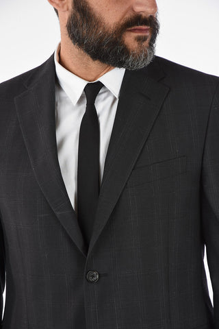 CC COLLECTION RIGHT plaid virgin wool suit