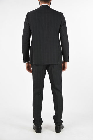 CC COLLECTION RIGHT plaid virgin wool suit