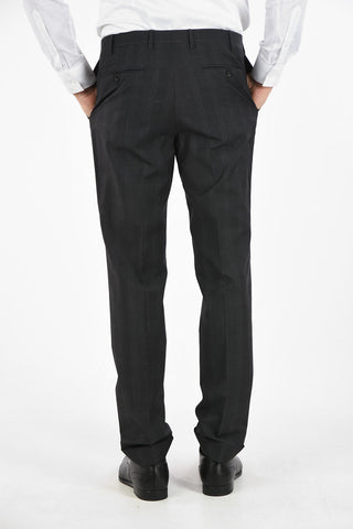 CC COLLECTION RIGHT plaid virgin wool suit