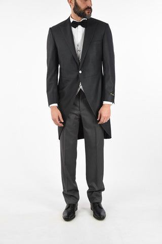 silk and virgin wool CERIMONIA LEADER tail-coat