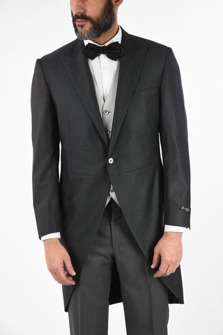 silk and virgin wool CERIMONIA LEADER tail-coat
