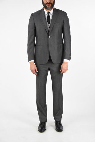 CC COLLECTION CERIMONIA RIGHT virgin wool 3 piece waistcoat suit